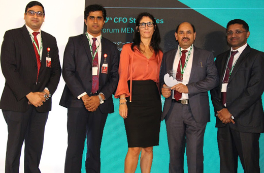Nazeer Hussain won CFO award